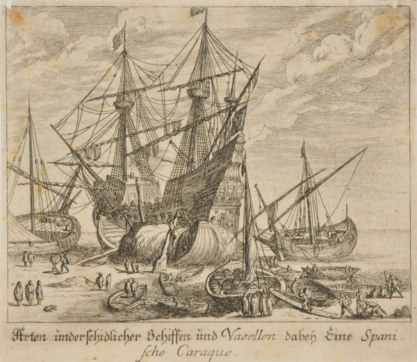 SHIPS AND VESSELS NEAR A SPANISH CARACK