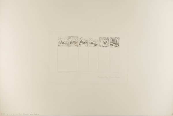 Woburn Abbey Game Card, Ducks, Pheasants and Rabbits