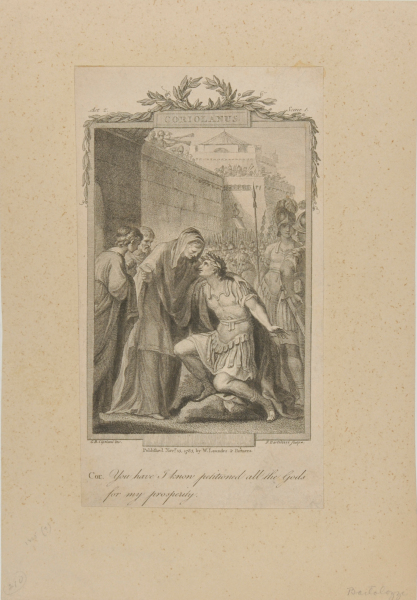 Coriolanus (Illustration for Act 2, scene 1, Shakespeare)