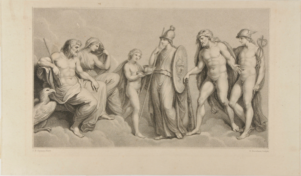 HERCULES PRESENTED IN HEAVEN TO JUPITER AND JUNO BY MINERVA AND MARS