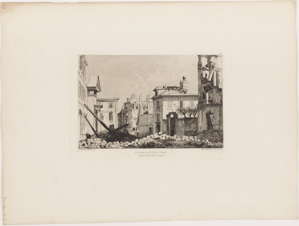 Place de L’Hospice A St. Cloud (Apres le depart des Prussiens)