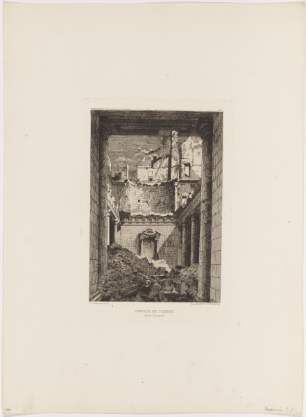 Chapelle des Tuileries/Apres l'Incendie