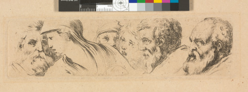 RECUEIL DE QUARANTE GRIFFONEMENTS ET EPREUVES D'EAU-FORTE PAR DELLA BELLA (SIX HEADS)