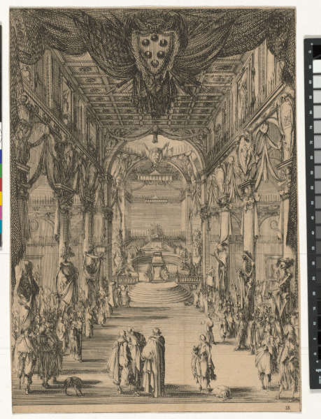 VIEW OF THE NAVE OF SAN LORENZO WITH THE CATAFALQUE OF PRINCE FRANCESCO DE MEDICI