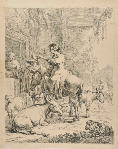 HALT AT THE INN DOOR