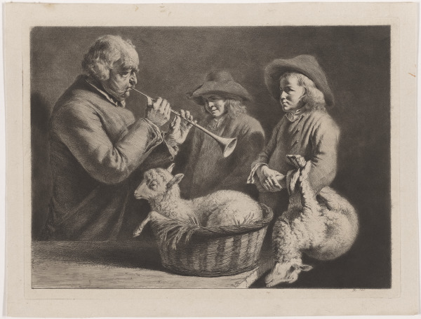 OLD MAN PLAYING ON THE HAUTBOY