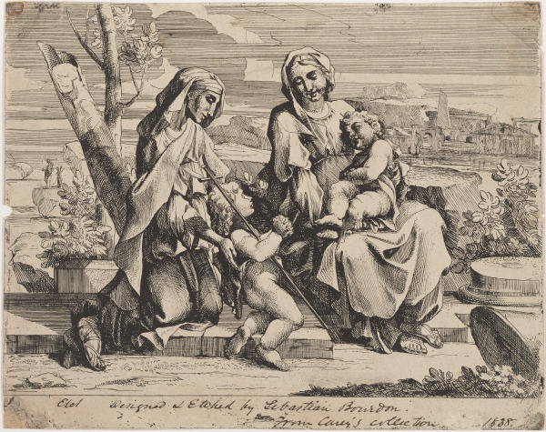 THE VIRGIN AND CHILD WITH STS. ELIZABETH AND JOHN