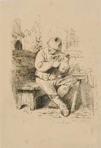 Peasant Holding a Jug
