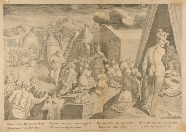 MOSES PRESENTING TO AARON THE TRIBUTE OF LEVI