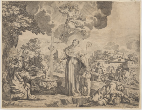 SCENE WITH BISHOP AND FIGURES