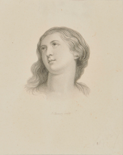 Title Vignette (Head of woman looking up).