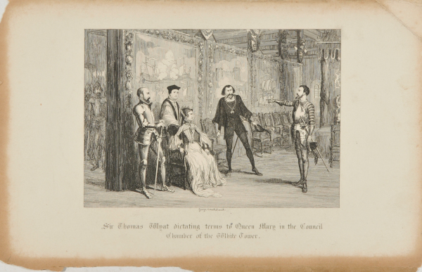 Sir Thomas Wyat Dictating Terms to Queen Mary in the Council Chamber of the White Tower