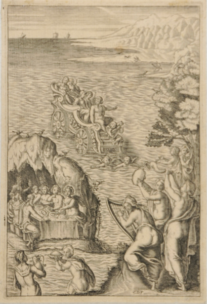 Appollo in His Chariot Arriving over the Water
