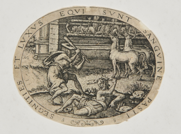 SEGNITIES ET LVXVS . . . HERCULES KILLING DIOMEDES