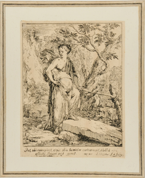 HAGAR FLEEING INTO THE DESERT