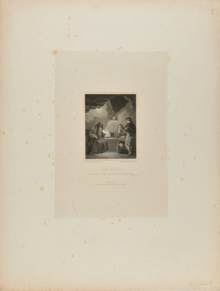 Gil Blas and Don Alphonso in the Hermit's Cave