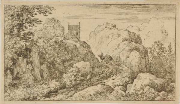 A Cart on a Mountain Road