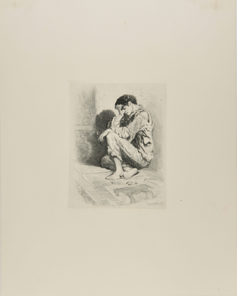 A Tired Young Street Artist