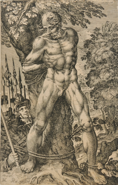 ANCHIOR BOUND TO A TREE NEAR THE CITY OF BETHULIAH