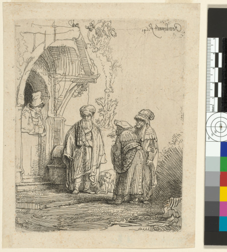 THREE ORIENTAL FIGURES (JACOB AND LABAN?)