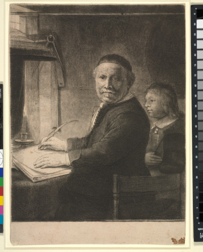 LIEVEN WILLEMSZ. VAN COPPENOL, WRITING MASTER: THE SMALLER PLATE