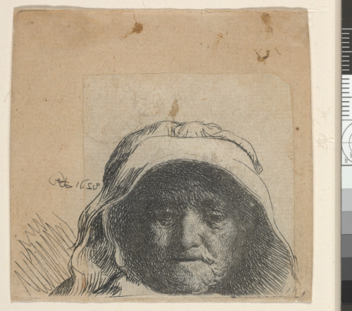 THE ARTIST'S MOTHER: HEAD ONLY, FULL FACE