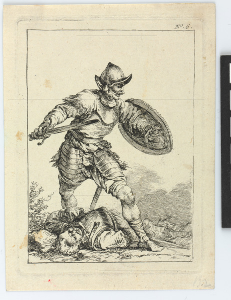 PLATE 6 FROM THE SERIES "FIRST SUITE OF SOLDIERS"