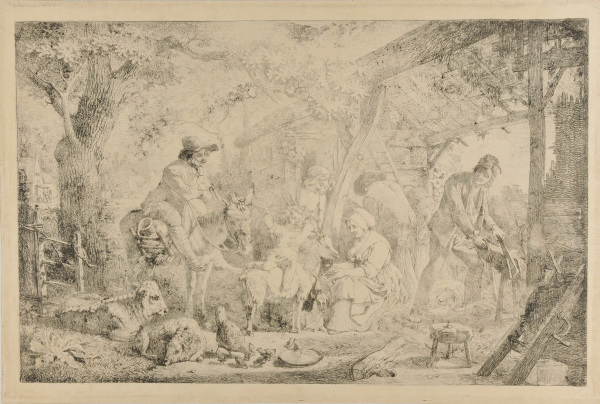 PEASANT'S FAMILY IN FARM-YARD