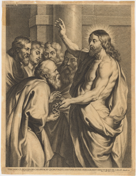 SAINT PETER RECEIVING THE KEYS