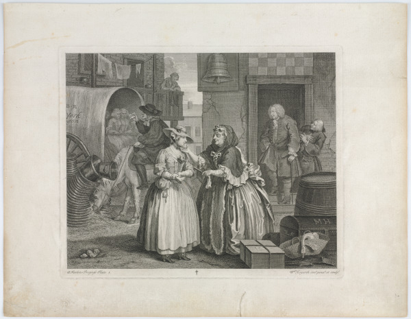 Plate 1 from “A Harlot’s Progress”