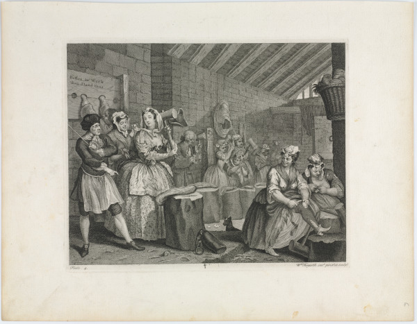 Plate 4 from “A Harlot’s Progress”