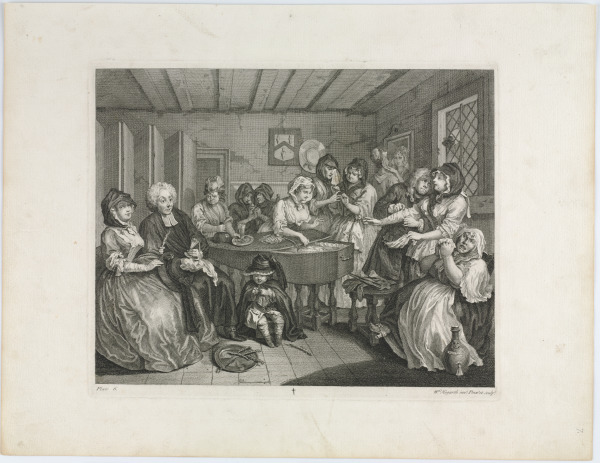 Plate 6 from “A Harlot’s Progress”