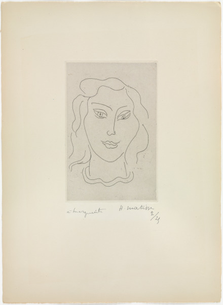 YOUNG WOMAN WITH SERPENTINE NECKLACE