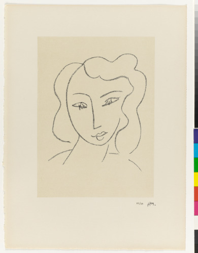 STUDY FOR THE "VIRGIN", VEILED HEAD, CHAPEL OF VENCE