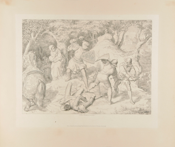 LANDGRAVE FRIEDRICH WITH BITTEN CHEEK ON THE FLIGHT FROM THE WARTBURG (FRIEDRICH MIT DER GEBISSENEN WANGE AUF DER FLUCHT VON DER WARTBURG)