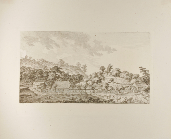 FIELD AND FARMHOUSE WITH IN A HILLY AREA NEAR THE WOLTERSDORF CANAL, FOUR MILES FROM BERLIN