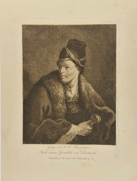 BUST OF MAN WITH FUR-TRIMMED CLOAK