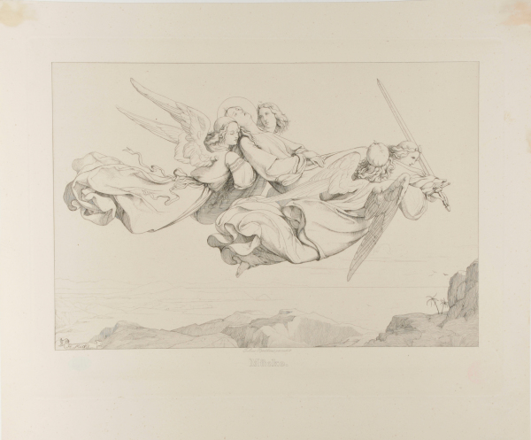 THE BODY OF SAINT CATHERINE TRANSPORTED BY ANGELS TO MOUNT SINAI