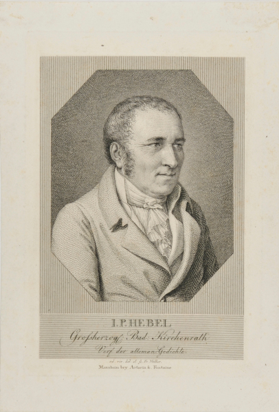JOHANN PETER HEBEL, GERMAN POET IN THE ALEMANNIC DIALECT