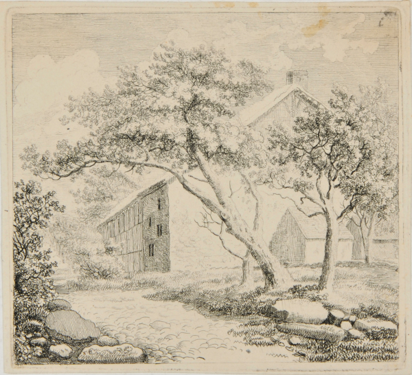 LANDSCAPE WITH LARGE BARN