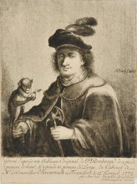 Man with Monkey on His Right Arm