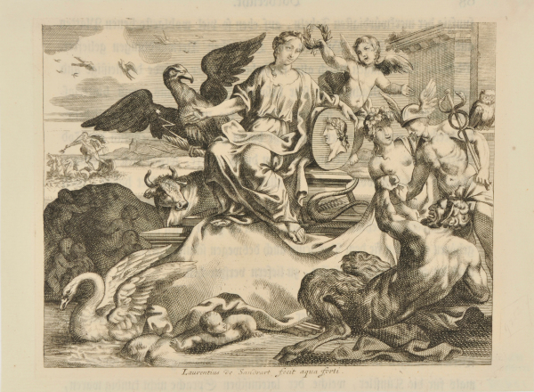Group of Mythological Figures, Including Mercury, Neptune and a Satyr