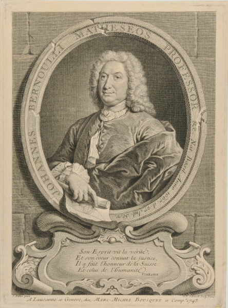 PROFESSOR JOHANNES BERNOULLI, SWISS MATHEMATICIAN