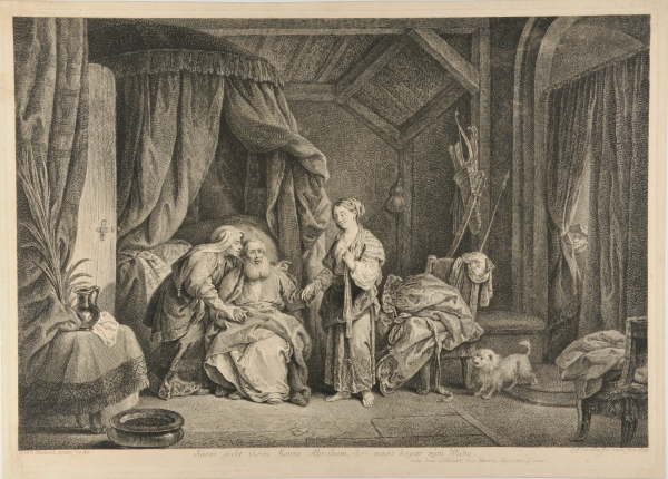 SARAH PRESENTING HAGAR TO ABRAHAM