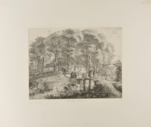 THE RETURN FROM THE CHRISTENING (THE VIILAGE CHURCH IN RAHLTSTEDT NEAR HAMBURG)