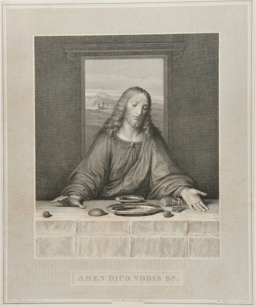 CHRIST (DETAIL FROM THE LAST SUPPER BY LEONARDO)