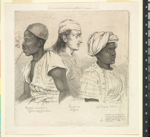 THREE ORIENTAL FIGURES IN HALF-LENGTH