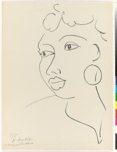 HAITIAN WOMAN WITH HOOP EARRING