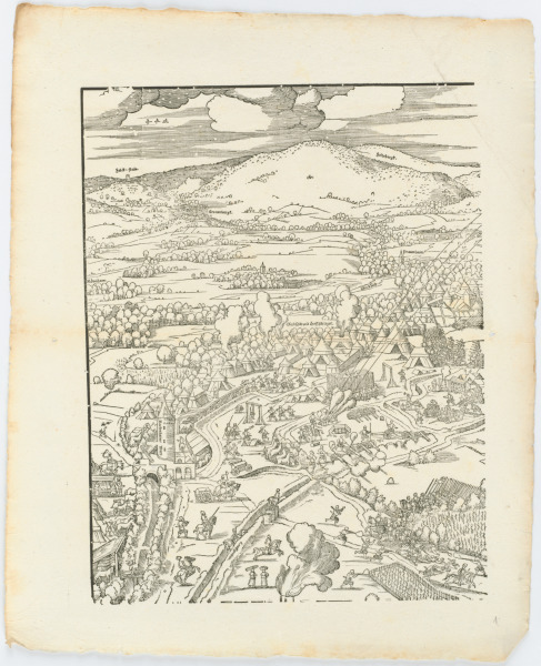 PLATE FROM THE SERIES "SIEGE OF FRANKFURT"