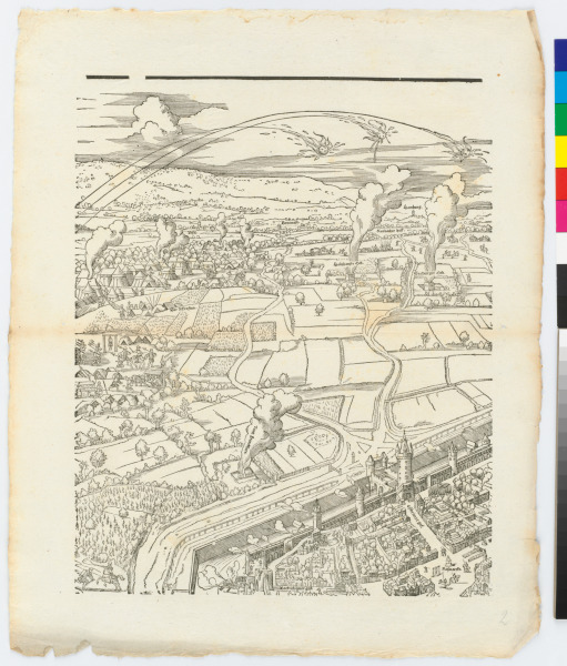 PLATE FROM THE SERIES "SIEGE OF FRANKFURT"